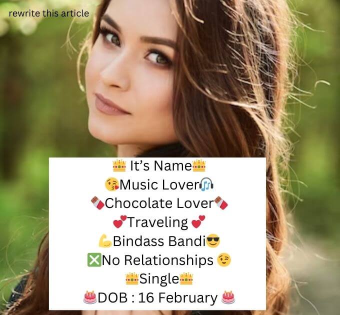 Best Instagram Bio With Emoji For Girl