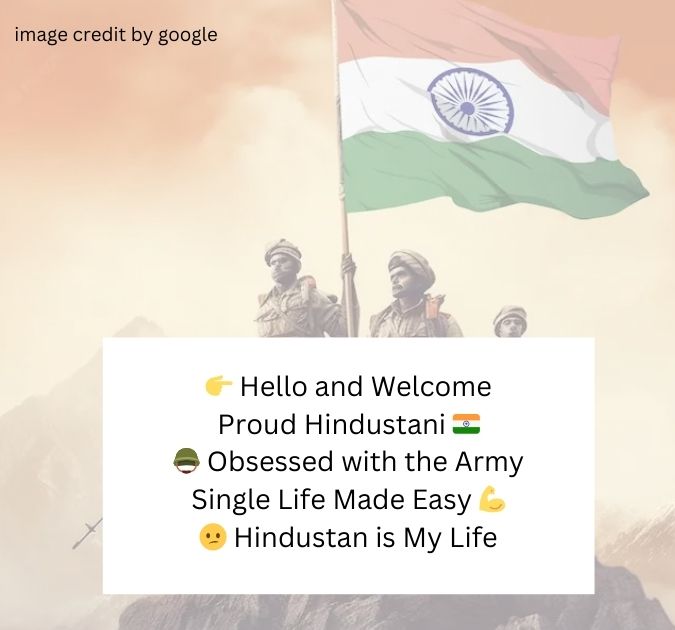 Instagram Bio For Army Lovers