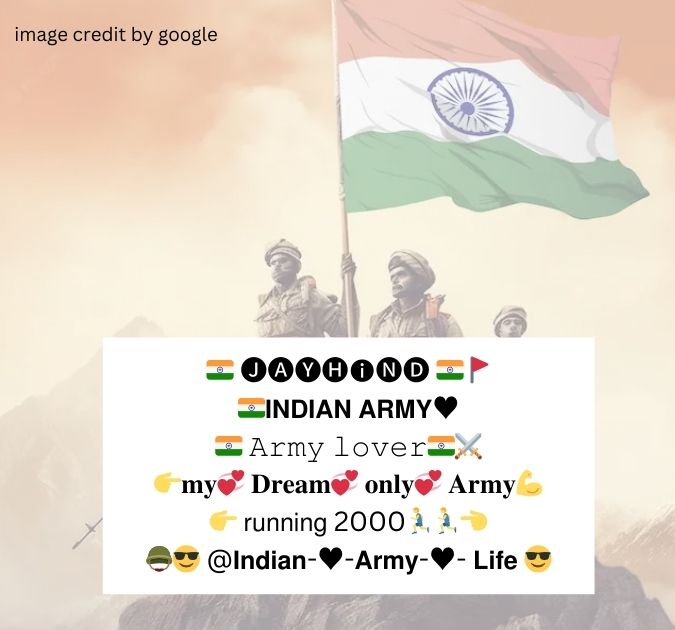 Instagram Bio For Army Lovers