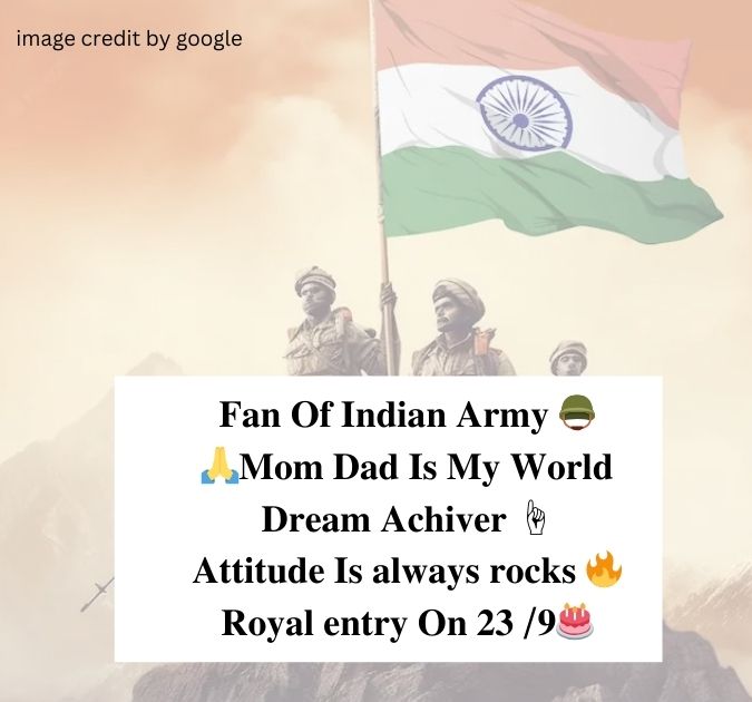 Instagram Bio For Army Lovers