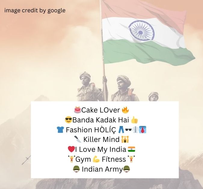 Instagram Bio For Army Lovers