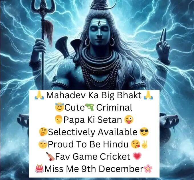  Mahadev Bio For Instagram In Hindi