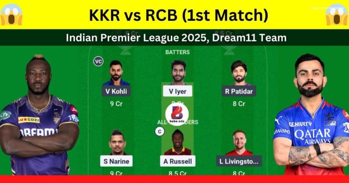 KKR vs RCB Dream11 Prediction