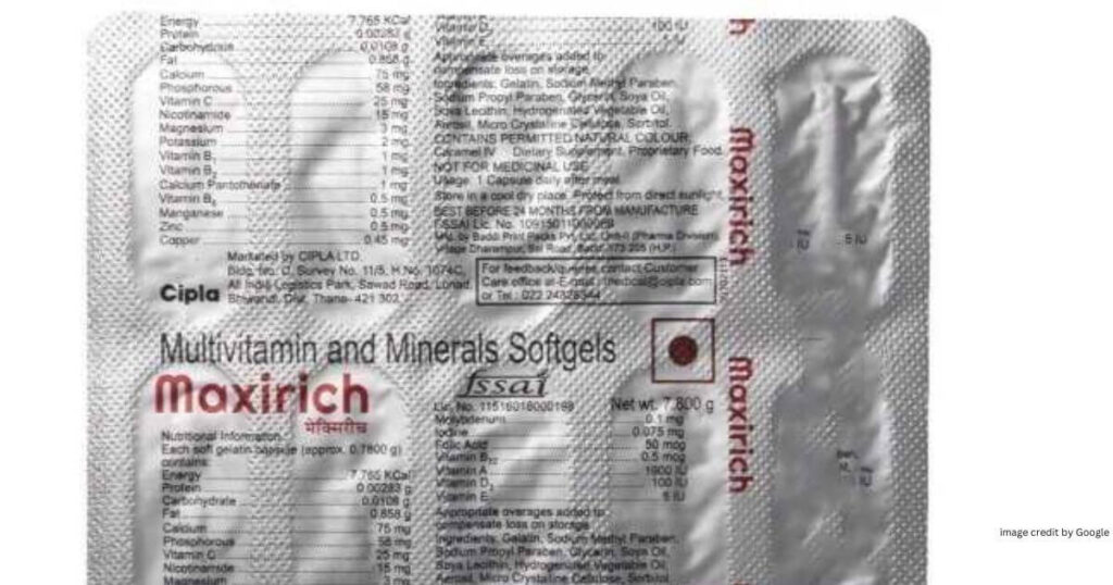 Maxirich Capsule Uses in Hindi
